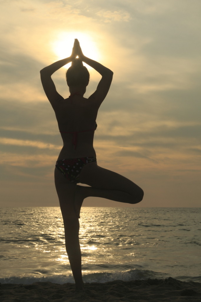 yoga at Puerto Escondido, Mexico