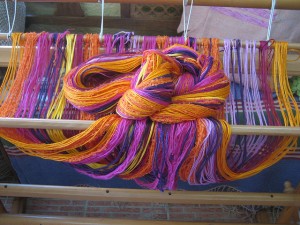Weaving with Ergani on Poros