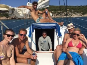 Sailing to the secluded bays of Poros with captain Periklis