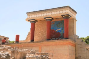 The temple of Knossos, Crete