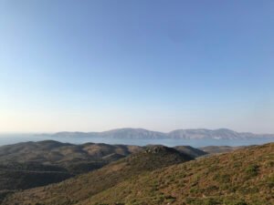 View from the turbines to Hydra